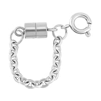 Stainless Steel Magetic Lock with 7MM Spring Ring Lock and 1.5 Inch 0.6mm Cross Chain