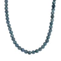 Olmec Jadeite 580.00 ctw Necklace in Rhodium Over Sterling Silver 20 Inches