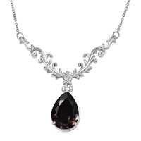 Alexandrite Quartz (Triplet) 13.15 ctw Necklace in Stainless Steel (18 Inches)