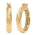 Bronzella Collection Earrings in 18K Gold Overlay Bronze - Sticky add to cart bar