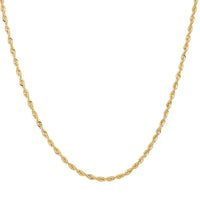 14K Yellow Gold Rope Chain Necklace (20 Inches) (3.27 mm, 5.10 Grams)