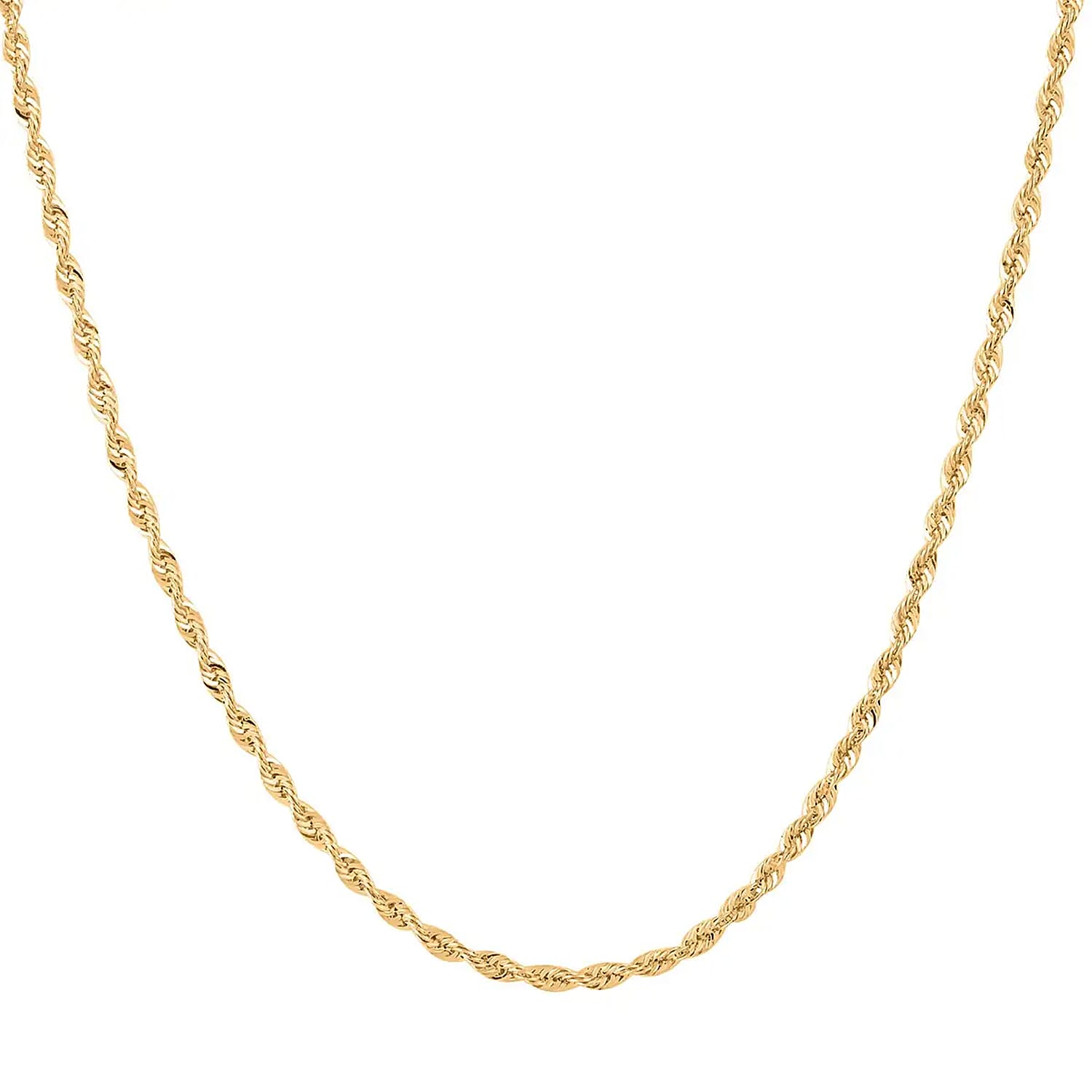 14K Yellow Gold Rope Chain Necklace (22 Inches) (3.27 mm, 5.3 Grams)