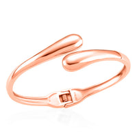 Bypass Bangle Bracelet in ION Plated RG Stainless Steel (7.50 In)