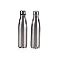 Silver Color Stainless Steel Double Wall 2pcs Bottles