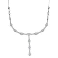 Diamond 2.40 ctw Necklace in Rhodium Over Sterling Silver 18 Inches - Sticky add to cart bar