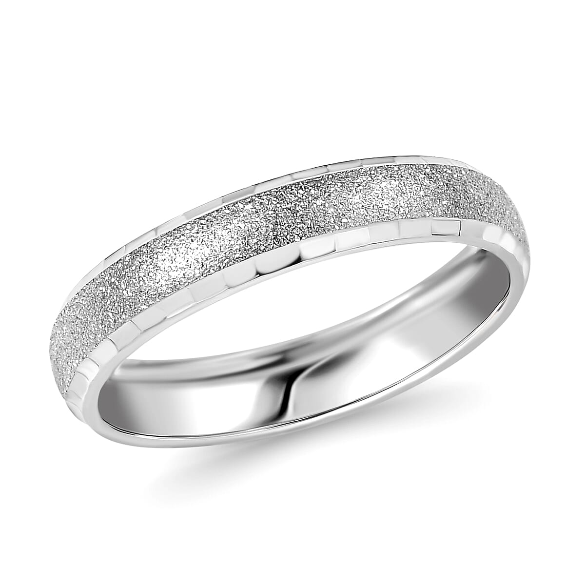 Desert Soil Texture Band Ring in 950 Palladium 2.20 Grams
