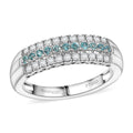 Certified & Appraised Rhapsody AAAA Paraiba Tourmaline and E-F VS2 Diamond 0.60 ctw Ring in 950 Platinum 6.80 Grams (Del. in 10-12 Days) - Sticky add to cart bar