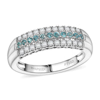 Certified & Appraised Rhapsody AAAA Paraiba Tourmaline and E-F VS2 Diamond 0.60 ctw Ring in 950 Platinum 6.80 Grams (Del. in 10-12 Days)