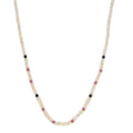 Ethiopian Welo Opal and Multi Gemstone 26.00 ctw Necklace in Rhodium Over Sterling Silver 18 Inches - Sticky add to cart bar