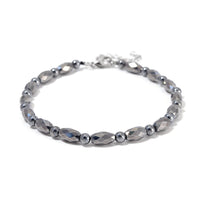 Terahertz 45.00 ctw Beaded Anklet in Stainless Steel (9.5-11.5In)