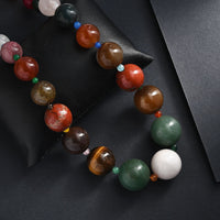 Multi Gemstones 700.00 ctw Necklace in 18K YG Plated 20 Inhces