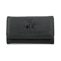 Beverly Hills Polo Club Black Vegan Leather Wallet (7"x4"x1")