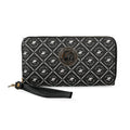 Beverly Hills Polo Club Black Vegan Leather Writstlet Wallet (7.5"x4"x1.5") - Sticky add to cart bar