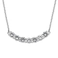D'Joy Lab Created White Sapphire 4.20 ctw Fancy Necklace in Sterling Silver 18-20 Inches - Sticky add to cart bar