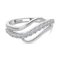 9K White Gold Luxuriant Lab Grown Diamond (G-H, SI) Ring (Size 9.0) 0.50 ctw