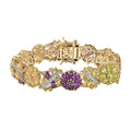 GP Italian Garden Collection Multi Gemstone 21.60 ctw Bracelet in 18K Vermeil Yellow Gold Over Sterling Silver (7.25 In) - Sticky add to cart bar