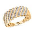Luxuriant Lab Grown Diamond (G-H, SI) Ring in 18K Vermeil YG Over Sterling Silver (Size 10.0) 1.00 ctw - Sticky add to cart bar