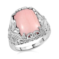 Karis Oregon Peach Opal Ring in Platinum Bond (Size 10.0) 4.65 ctw