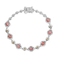 Epic Deal Karis Oregon Peach Opal and Multi Gemstone 2.25 ctw Bracelet (7.25 In) - Sticky add to cart bar