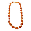 Multi Color Baltic Amber Beaded Necklace 24 Inches - Sticky add to cart bar