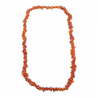 Baltic Dark Amber Beaded Necklace 30 Inches