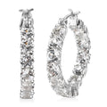 Karis Golconda Topaz 16.10 ctw Hoop Earrings Platinum Bond - Sticky add to cart bar