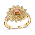 Premium Yellow Zircon and Multi Gemstone 2.00 ctw Golden Garden Ring in 18K Vermeil Yellow Gold Over Sterling Silver (Size 10.0) - Sticky add to cart bar