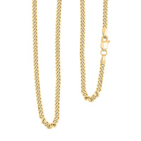 3mm Miami Chain Necklace in 14K Yellow Gold 3.50 Grams 16 Inches