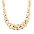 Italian Curb Chain Necklace in 10K Yellow Gold 6.95 Grams 18-20 Inches - Sticky add to cart bar