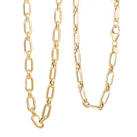 Italian Octagonal Viale Chain Necklace in 10K Yellow Gold 5.50 Grams 20 Inches