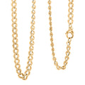 Italian Curb Link Chain Necklace in 10K Yellow Gold 8.1 Grams 20 Inches - Sticky add to cart bar