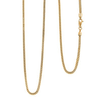 2.1mm Franco Chain Necklace in 10K Yellow Gold 6.6 Grams 22 Inches
