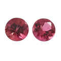 AAAA Ouro Fino Rubellite Set of 2 (Rnd 5 mm) 1.00 ctw - Sticky add to cart bar