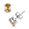 Premium Yellow Zircon 1.50 ctw Spotlight Earrings in Rhodium Over Sterling Silver - Sticky add to cart bar