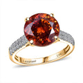 AAA Picos Altos Sphalerite and G-H SI Luxuriant Lab Grown Diamond 7.35 ctw Ring in 10K Yellow Gold - Sticky add to cart bar