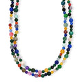 Multi Gemstone 260.00 ctw Beaded Endless Necklace 50 Inches - Sticky add to cart bar