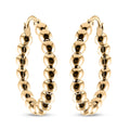 Ball Hoop Earrings in 10K Yellow Gold 2.56 Grams - Sticky add to cart bar