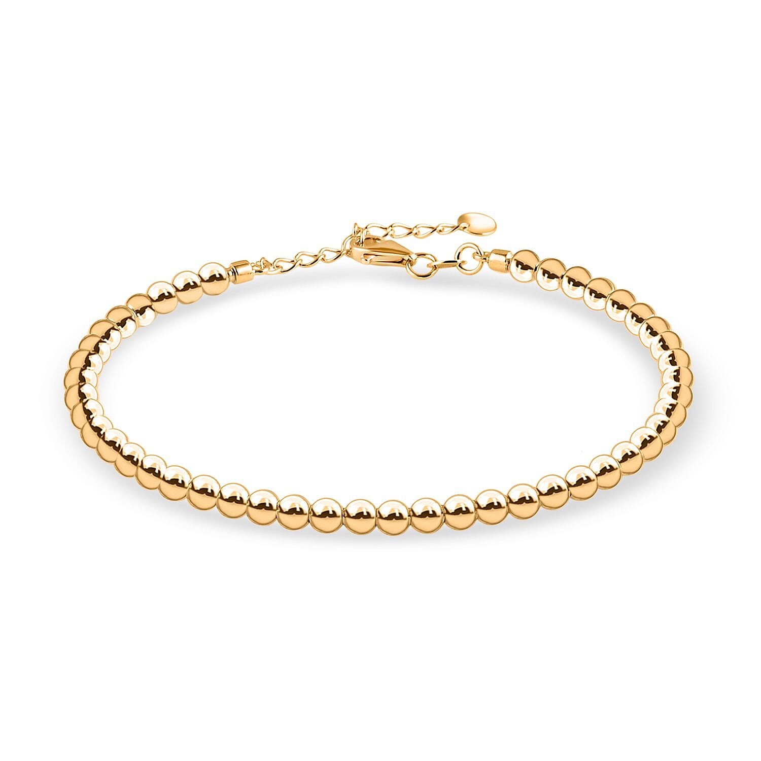 Round Ball Bracelet in 10K Yellow Gold (7.25 In) 4.05 Grams