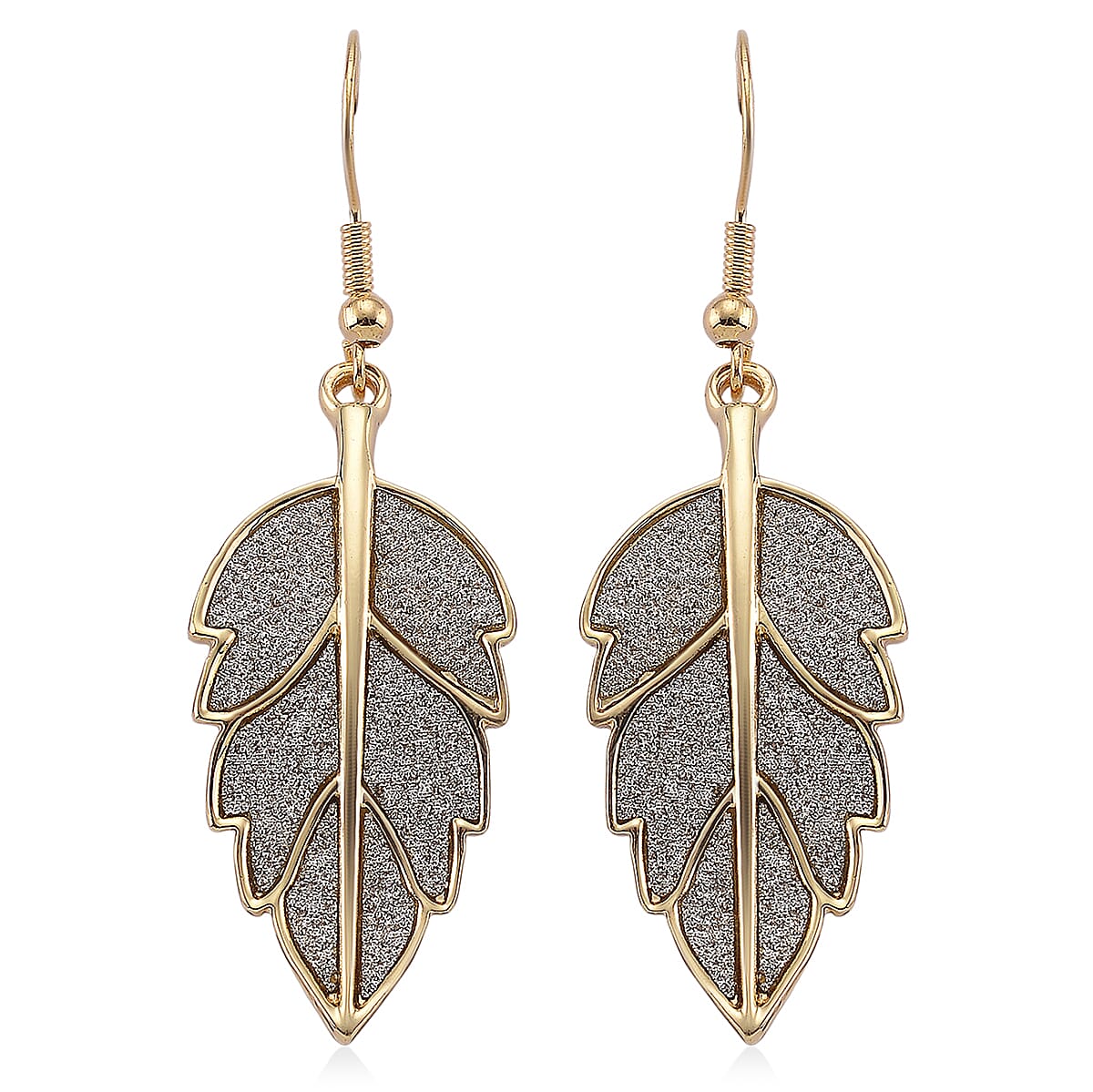 Leaf Earrings in Goldtone