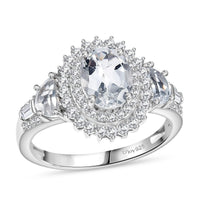 Golconda Topaz Ring in Platinum Over Sterling Silver (Size 10.0) 2.50 ctw