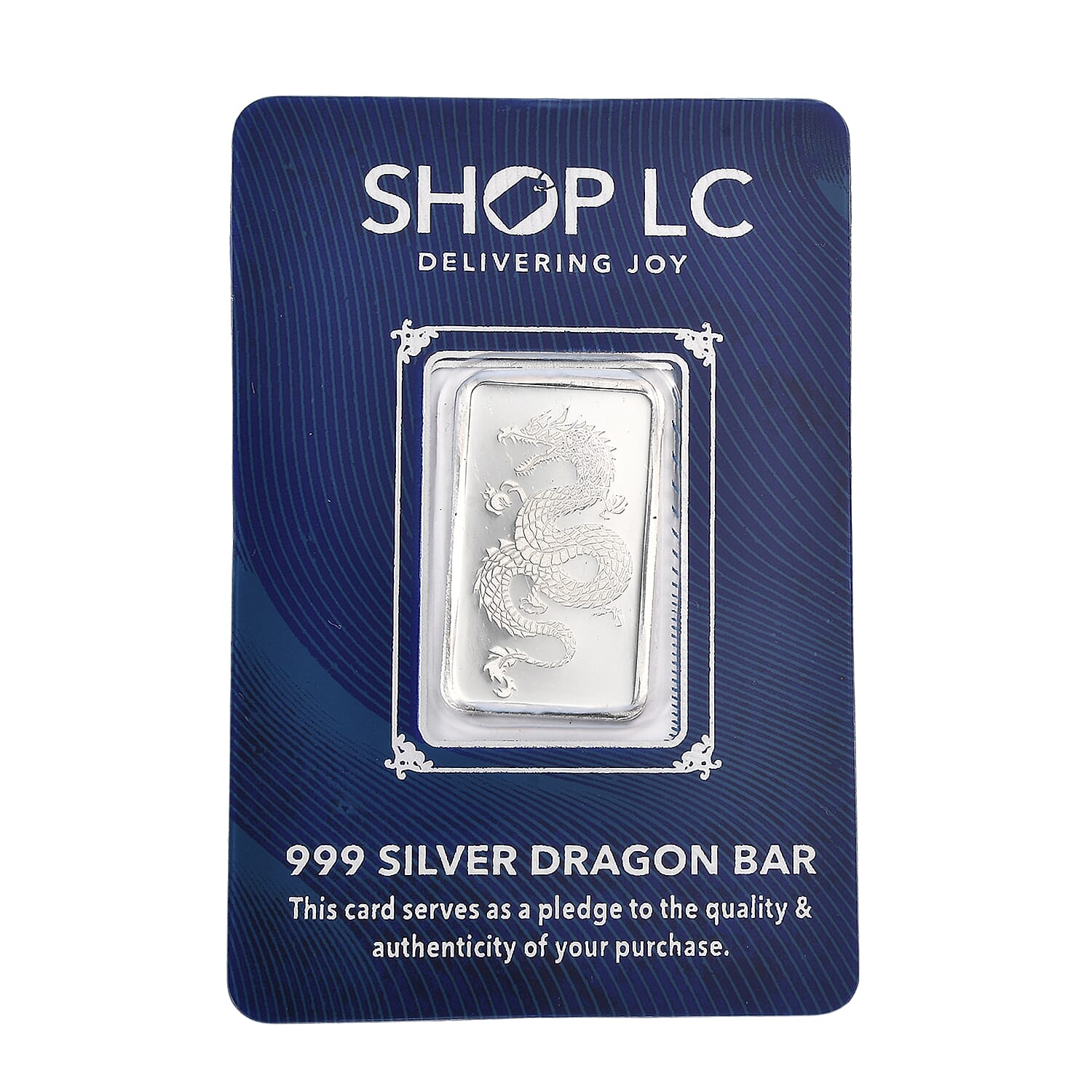 999 Fine Silver Fortune Dragon Bar 5 Grams
