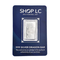 999 Fine Silver Fortune Dragon Bar 5 Grams