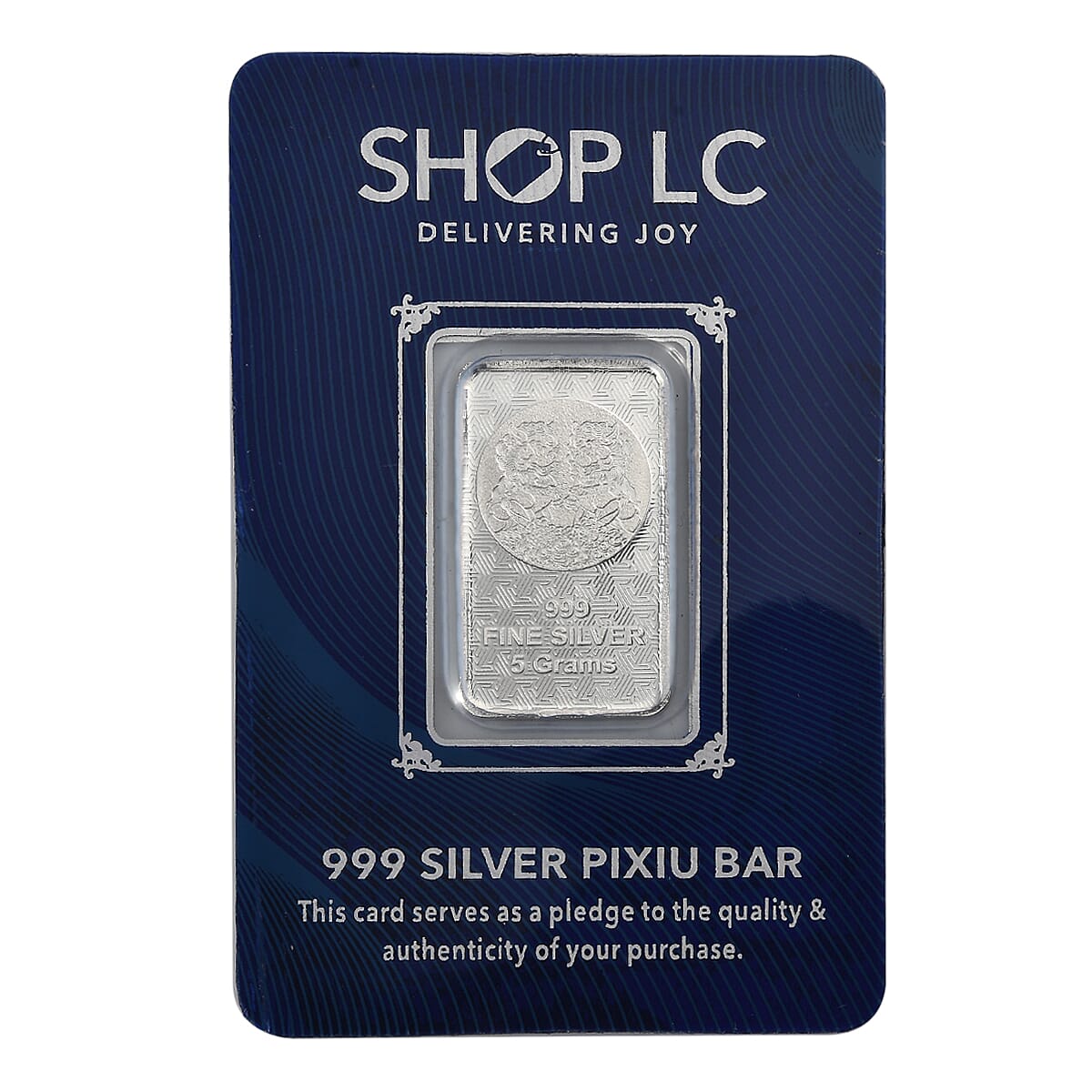 999 Fine Silver Pixiu Bar 5 Grams