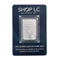 999 Fine Silver Guardian of Earth – Hand of Nature Bar 10 Grams