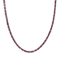 D'Joy D'Joy Orissa Rhodolite Garnet 25.40 ctw Vine Necklace in Rhodium Over Sterling Silver 18 Inches - Sticky add to cart bar