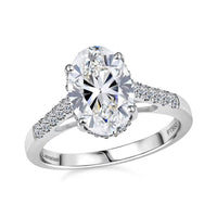 Luxuriant Lab Grown Diamond E-F VS 3.15 ctw Ring in 950 Platinum (Size 10.0)