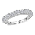 Golconda Topaz Band Ring in Platinum Over Sterling Silver (Size 10.0) 1.50 ctw - Sticky add to cart bar