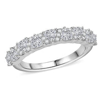 Golconda Topaz Band Ring in Platinum Over Sterling Silver (Size 10.0) 1.50 ctw
