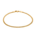 3mm Miami Cuban Chain Bracelet in 14K Yellow Gol (7.00 In) 2.2 Grams - Sticky add to cart bar