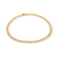 3.50mm Cuban Chain Bracelet in 14K Yellow and White Gold (7.00 In) 1.54 Grams - Sticky add to cart bar